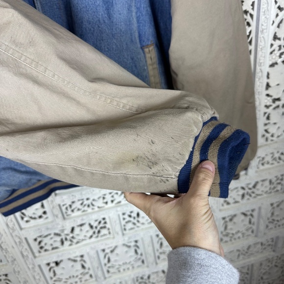 Vintage Relay For Life American Cancer Society Denim Bomber Varsity Jacket XL - Picture 6 of 9